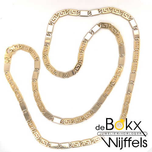 Gouden ketting fantasie 60cm breedte 4.2mm - 50448