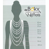 Kralen ketting met blauwe agaat en een zilveren schelp hanger - 51348