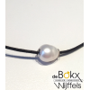 Chic enkel gekweekte zoetwaterparel met ketting - 51353