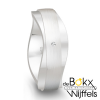 Breuning zilveren relatiering met diamant - 51418