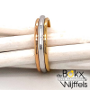 3 kleuren gouden ring 18 karaat maat57 - 51526