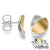 Oorknoppen van bastian inverun geelgoud verguld 925 / - sterling zilver - 54348