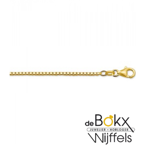 Gouden ketting venetiaans 50cm 1.4mm - 53957