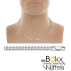 Zilveren collier met VKS geslepen gourmet schakel 50cm 4.8mm breed - 54469