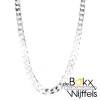 Zilveren collier met VKS geslepen gourmet schakel 50cm 4.8mm breed - 54469