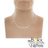 50cm ketting met figaro schakel in zilver - 54473