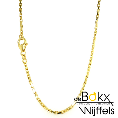 gouden ketting anker geslepen van 50 cm - 1.8mm - 54496