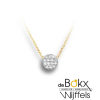 Fijn gouden collier met diamant 0.07crt - 54790