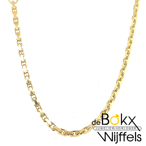 Geel gouden ketting anker 60cm 2mm - 55007