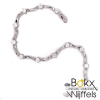 Armband zilver met zirkonia steentjes 18cm - 55291