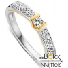 Gouden ring met diamant 0.26crt maat 54 - 57052