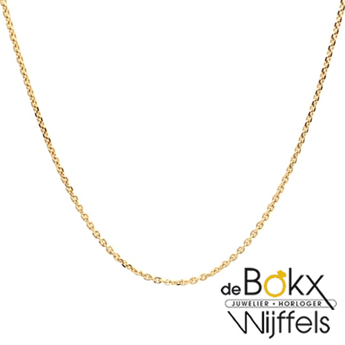 Gouden ketting anker 45cm - 56981