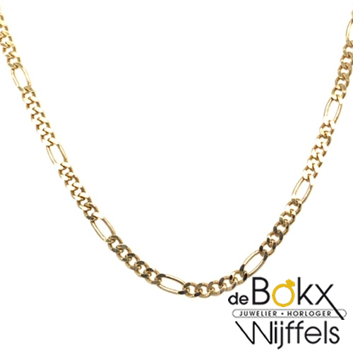 Ketting figaro geel goud 42cm 1.5mm - 56994