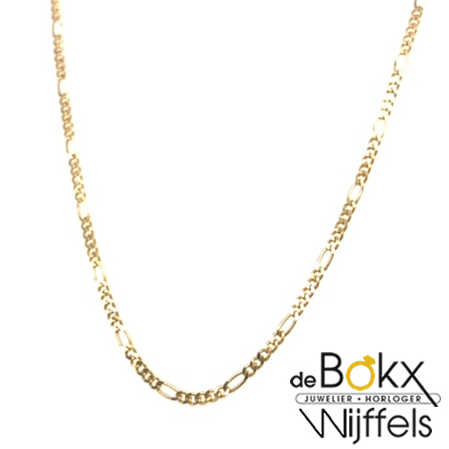 Ketting figaro geel goud 42cm 1.5mm - 56994