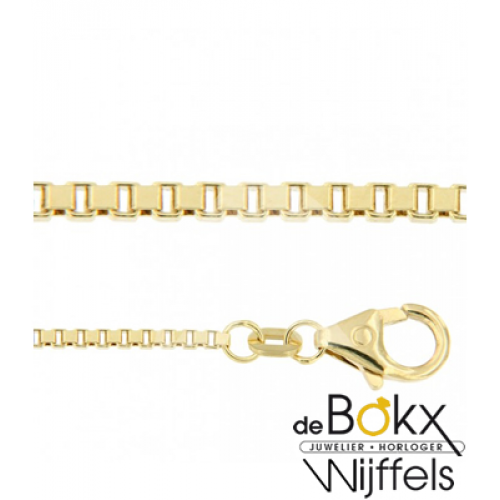 Gouden ketting venetiaans 50cm 1.1mm - 57000