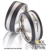 breede titanium ring met carbon 52481 - 56208