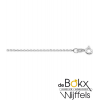 Wit gouden ketting anker geslepen 42cm - 56212