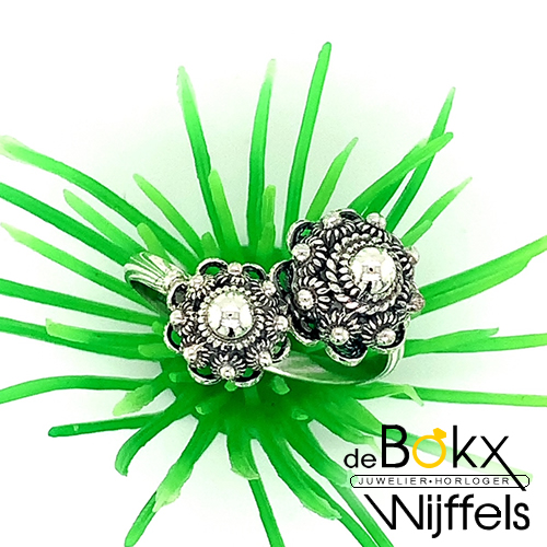 Dutch button ring 8-10mm maat 57 - 57439