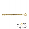 Gouden ketting koord 60cm 2.5mm 18 karaat - 57498