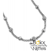 Lotus Style ketting met battetjes en strass steentjes - 55848