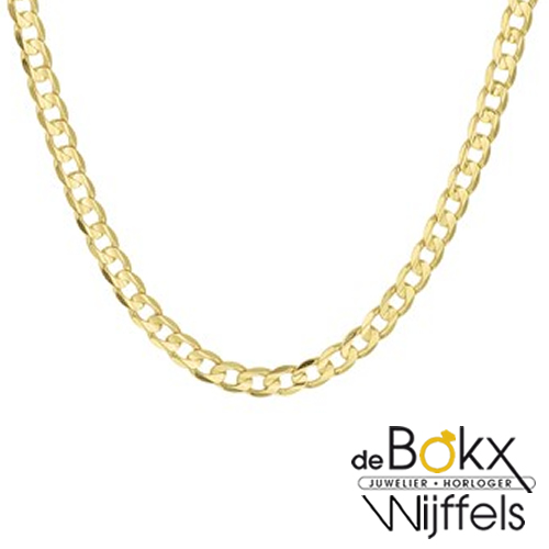 Gourmet ketting  50cm geelgoud 4.6mm - 56707