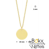 Gouden ketting met rondje - 56810