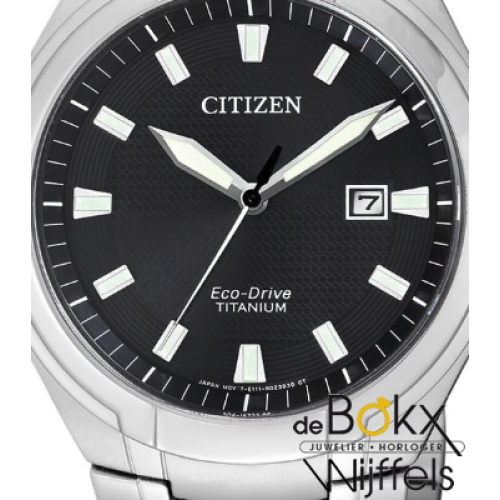 Heren super titanium citizen horloge BM7430-89E eco-drive - 56065