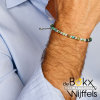 Kralenarmband groen agaat en bolletjes 4.5mm 16-26cm - 58339