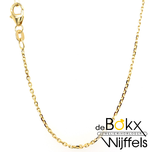 ketting Anker geslepen 42cm goud 1,3mm - 58402