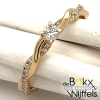 Gouden ring met diamant maat 56 - 58461