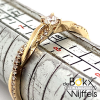 Gouden ring met diamant maat 56 - 58461