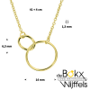 giftbox &#39;love box&#39; gold plated met 6 goud op zilver sieraden - 58425