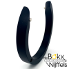 halve armband C gekruist 1 deel zwart A1 - 57745