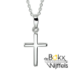 Kruisje zilver met ketting 41 + 4cm - 58594