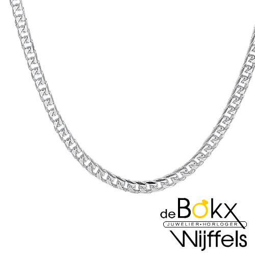 Gourmet ketting 60cm 4mm zilver - 57944