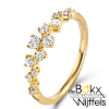 Diamant ring in geel goud maat 52 - 58125