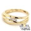 Gouden ring met diamant maat 56 - 58183