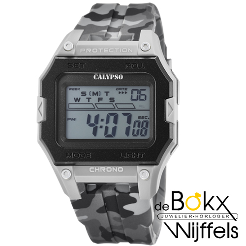 digitaal horloge Calypso leger grijs K5810/1 - 58292