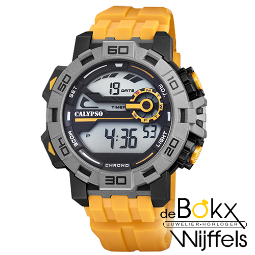 Digitaal calypso horloge orange K5809-1 - 58291