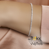 Tennisarmband met zirkonia 17cm 2.5mm zilver - 600591