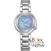 citizen dames horloge blauwe wijzerplaat met diamant EM1110-81N - 600656