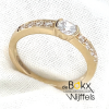 geel gouden ring met zirkonia maat 52 - 600709