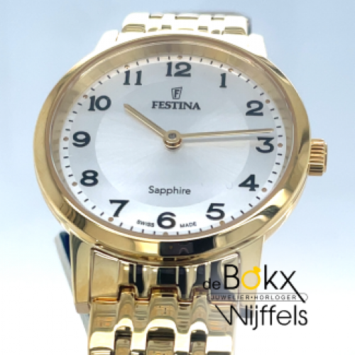 festina double dames horloge F20048-1 swiss made - 600724