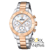 festina dames horloge staal en roze kleurig boyfriend collectie F20605-1 - 600742