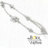 armband Lotus in zilver met meerdere sterren - 600800