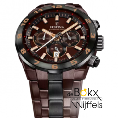 Festina crono bike SPECIAL EDITIONS F20708-1 bruin /roze heren horloge - 600884