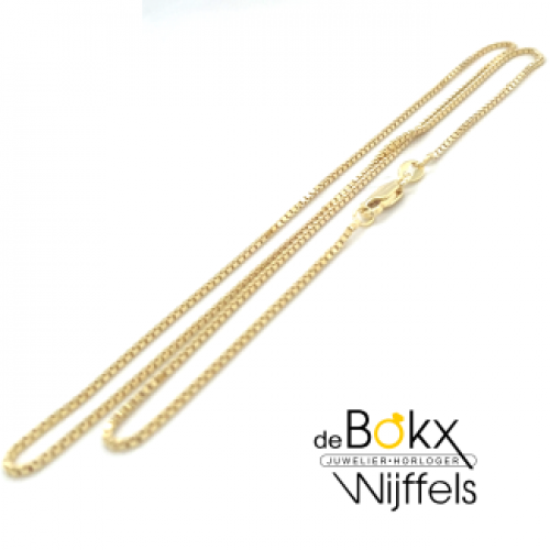 collier venetiaans 1,3 mm 3 micron goud 50cm - 600890